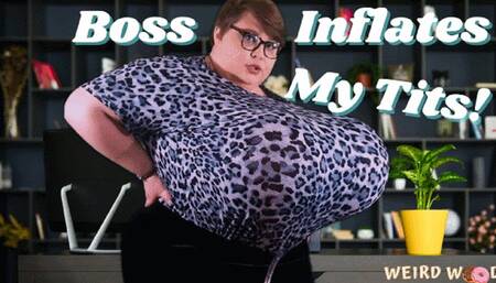 Boss Inflates My Tits for the Promotion - MP4