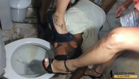 Mom and Daughter E3 - Foot Domination and Toilet Slave # SD MOBILE