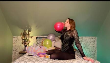 Party Time Balloon Blowing and Hand Pumping