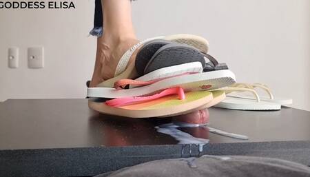 One cock x Five flip flops (Slave's POV)