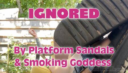 IGNORED By Dirty Platform Sandals & Smoking Goddess
