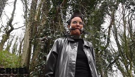 Misty captive handcuffed and chained perils - chained outside Part 3 *wmv*