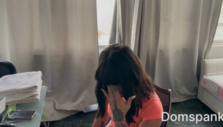 19 year old hot Cheating Colombian girlfriend spanked and mouth fucked hard