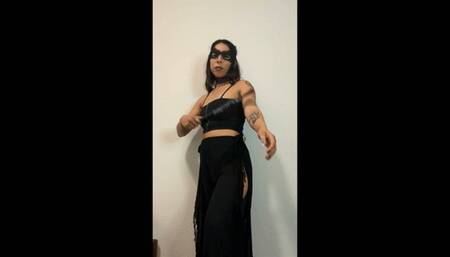 MASKED PANTHER GODDESS SELF-DISCIPLINE WITH A SWITCH | Jade