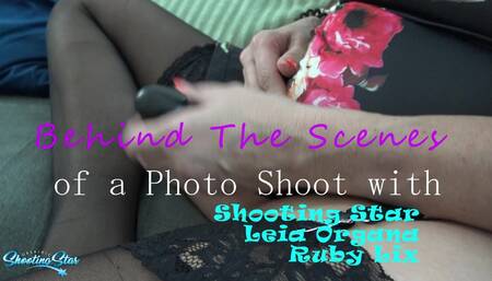 Photo Shoot BTS with Leia Organa Ruby Lix & me Shooting Star