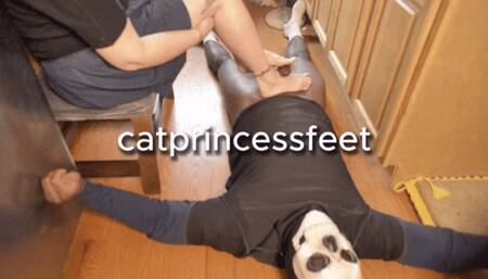 Punished nearsighted cuck's blurry view, Footjob marathon 6, double nut 4 and 5 out of 7, milf feet, above pov2