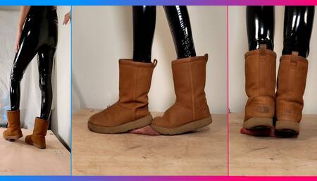 UGGs Cock Crush and Shoejob with Cum