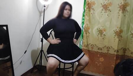 I give my stepsister her first casting, she wants to take photos for her onlyfans, she wants to pay me the way she likes