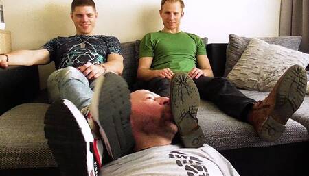 Muscle Studs Cupak & Masina Receive Hot Foot Worship By Ben