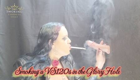 Smoking a VS120s in the Glory Hole - SGL007