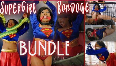 SuperGirl Bondage Bundle: VARIOUS SCENARIOS OF A SUPERHERO'S STRUGGLES IN 4K