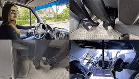 Driving the van with sexy boots (small version)