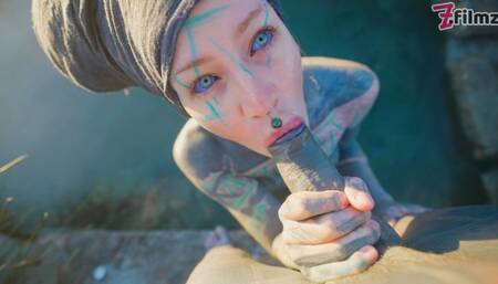 Quick Blowjob, Fuck and Facial at the Hot Spring (POV 4K)