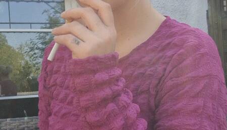 Girl next door enjoy a Cigarette