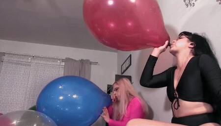 Galas & Sushii: Sushii's Big Balloons Surprise Masspop & Blow to pops - HD mp4