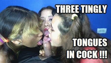 3 MODELS TONGUE FETISH BLOWJOB 240505BC VIOLET + DIANA + KARIME THREE TINGLY TONGUES PUNISHING THE COCK WHILE GIVING BLOWJOB (FULL HD MP4 VERSION)