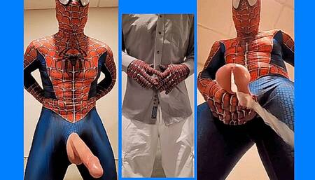 Spidey's Adventure's Episode One, Spiderman's Big Cock and Big Cumshot Web's