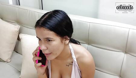 Lesbian Sex with My Sister in Law in the Living Room, She Eats My Pussy to Squirt