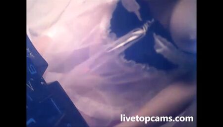 Hot girl gets filmed inside of vagina while she cums