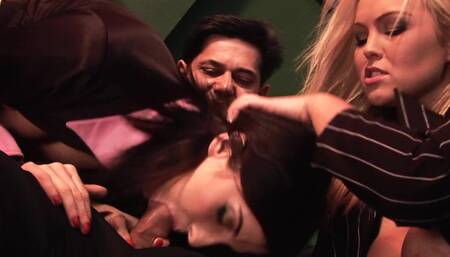 It takes three to hatch a plan and seal it with cum