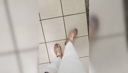 Enjoying a Walk Through the Mall