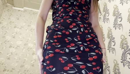 Russian Student Without Panties