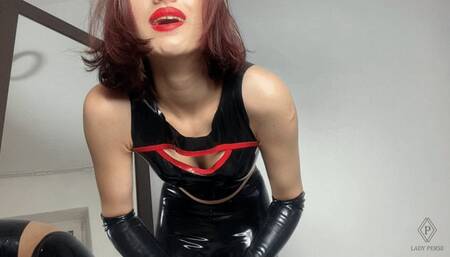 Jerk off Instructions, CEI and latex shining POV - [FHD MOV] | Lady Perse