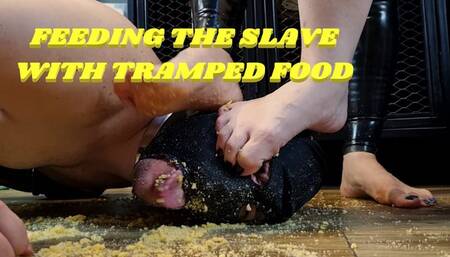 FEEDING THE SLAVE WITH TRAMPED FOOD