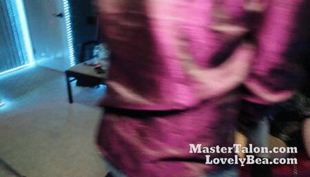 Spanking tied up girls