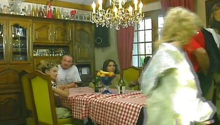 A Group of Hot Chicks From Germany Have a Wild Time with Two Loaded Cocks