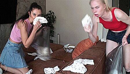 Lesbians clean the house (1920x1080 HD) WMV