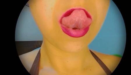 JOI with sensual voice, lips POV