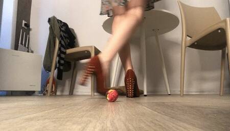 Crush egg with heels!