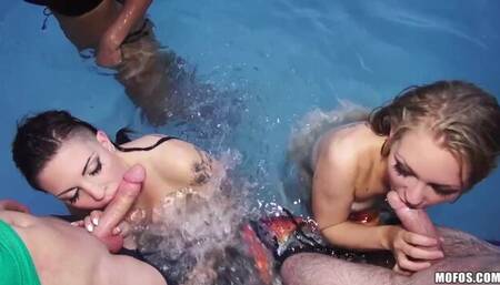 Watch impeccable Alli Rae and Rachael Madori's action