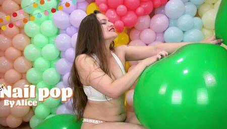 Alice Nail Pop Delight With Green Pic 16"! - 4K