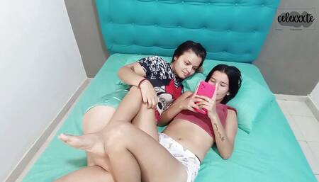 I Spend a Naughty Afternoon with My Step Sister Celexxxte Who Fucks Me to Orgasm