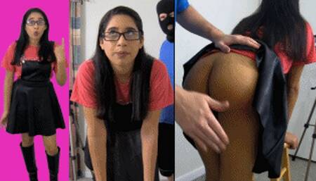 Math tutor eRica gets spanked by her student for not tutoring him well enough to pass