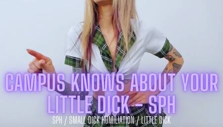 Campus Knows About Your Little Dick - SPH