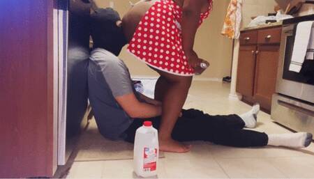Ebony Feeding White Boy her Farts