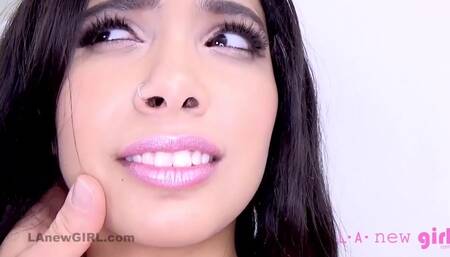 Sexy Latina s First Try of New Magic Toy