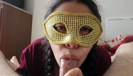 Hard Sex with Stepdaughter, Anal Creampie and Facial. Shy and Submissive. She Sucks Her Stepfather's Fingers. He Fucks Her Face