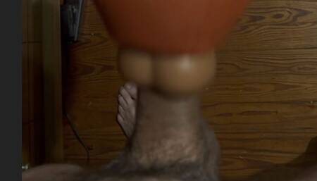 This Cock Is Hard and Wants to Cum Again. Fucking a Football