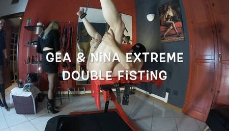 GEA DOMINA - GEA AND NINA: EXTREME DOUBLE FISTING