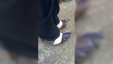 Long Toenails and High Heels