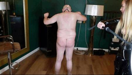 Goddess Kira Gold – NEW!! – The live Streaming with audience goes on Her Highness tuns her ugly slave into a complete idiot - Part 4