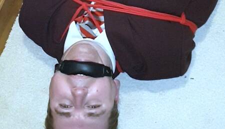 Bound and gagged in adult school uniform and kept in room 2