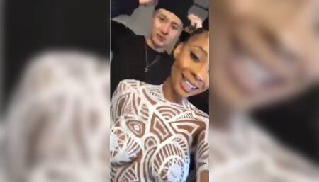 Yi Minx naked bodypaint titties out ebony queen