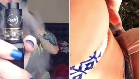 4:20 minutes of vaping girls