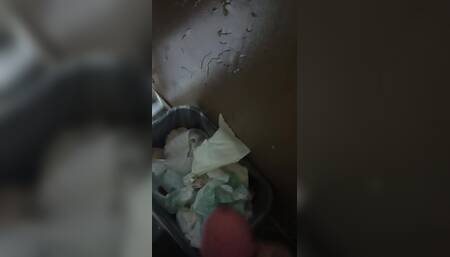 Lots of Cum on the Wall