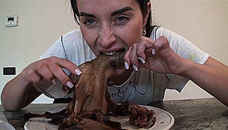 Tearing a duck in my teeth (1920x1080 HD) WMV